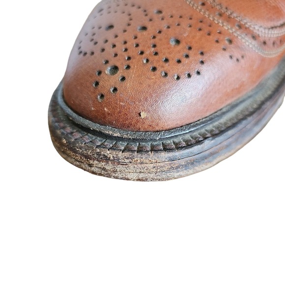 Allen Edmonds MacNeil Wingtip Oxford Shoes 9157 Men\'s Size 12A Brown W/ Bags EUC main image 15